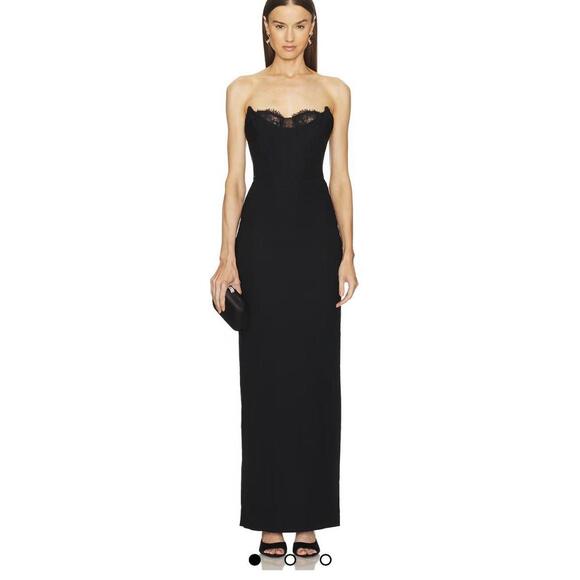 Michael Costello x REVOLVE Louisa Gown in Black - Picture 3 of 8